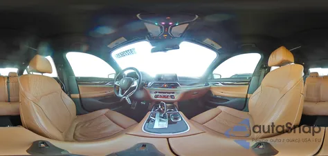 2016 BMW 740 I из США, поврежденный, VIN WBA7E2C57GG738685